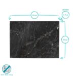 Rectangle Marble Chopping Board 40cm x 30cm Kitchen Non-Slip Cutting Board - Image 2