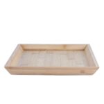 Rectangular Eco-Friendly Bamboo Tray Centrepiece / Portable Tray 33cm Brown - Image 4
