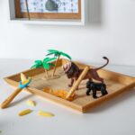 Rectangular Eco-Friendly Bamboo Tray Centrepiece / Portable Tray 33cm Brown - Image 7