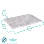 Rectangular Marble Placemats Plate Heat Proof Non Slip Placemat Set Of 6 - Image 3