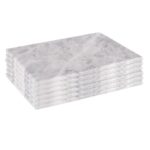 Rectangular Marble Placemats Plate Heat Proof Non Slip Placemat Set Of 6