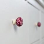 Resin Cabinet Knob Kitchen Bedroom Cupboard Drawer Handles Dark Red - Image 6