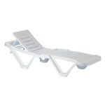 Resol 2x Master Sun Loungers Set Outdoor Furniture White - Image 7