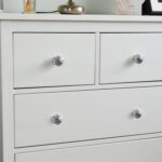 Round Ceramic Cabinet Knob Vintage Cupboard Door Drawer Handles Navy Flower - Image 7