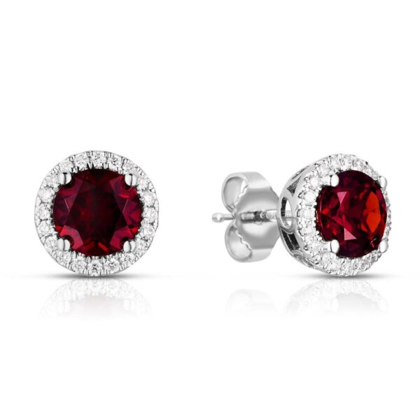 Round Cut Garnet and 2fc7ee476fc9487e8ca0f6f9c63208c4