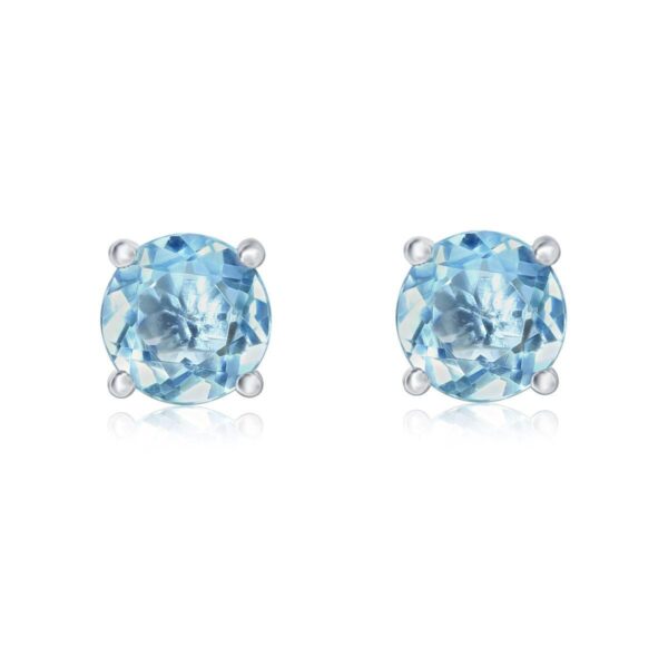 Round Cut Topaz Stud ed5e4eea1aaa097c39824731d370af4e