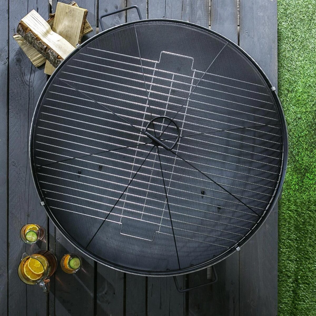 Round Fire Pit Grill a3d144d1d62ef941c4161b9e3d1037d2