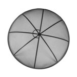 Round Firepit Dome Large Metal Dome 73cm