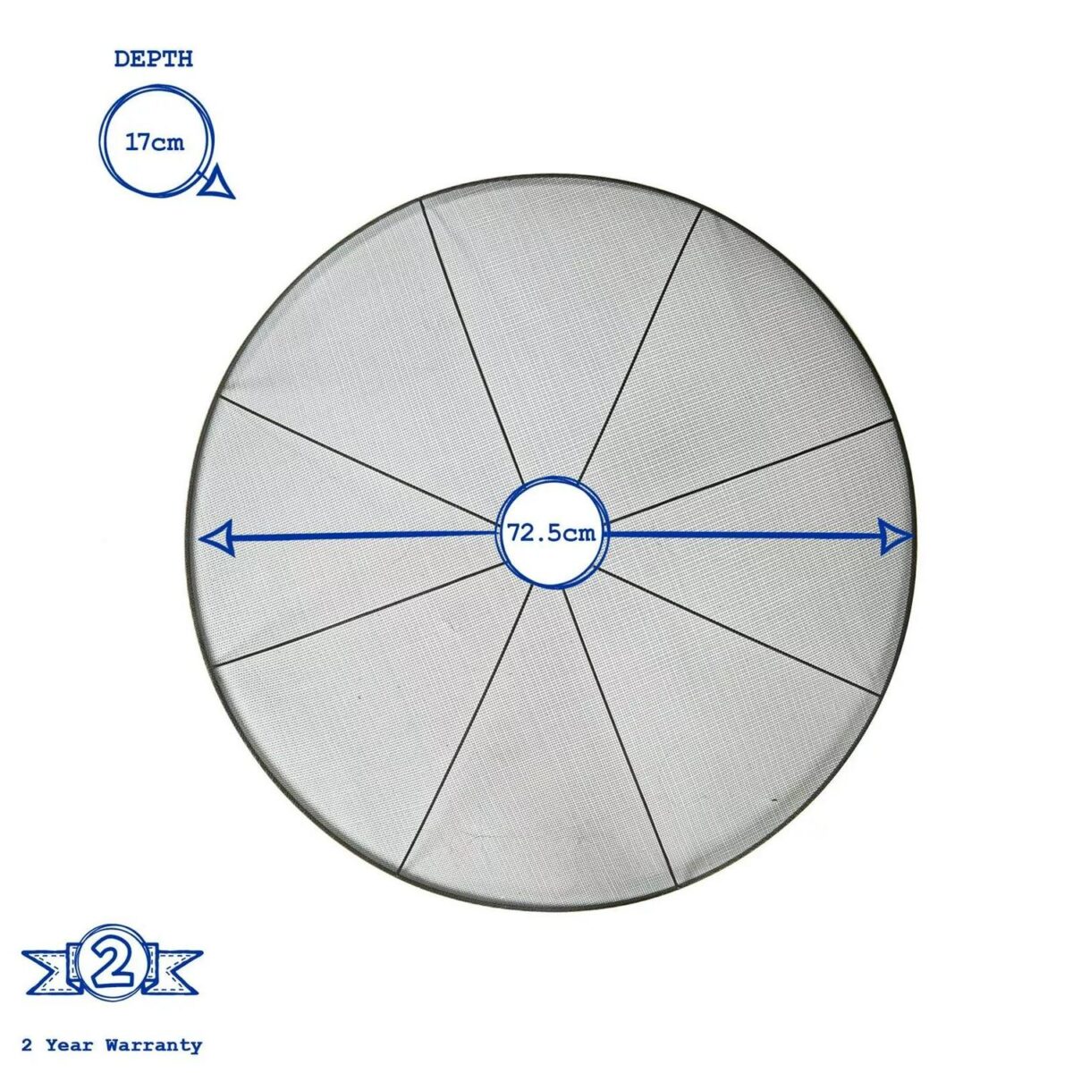 Round Firepit Dome Large Metal Dome 73cm - Image 3