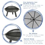 Round Firepit Dome Large Metal Dome 73cm - Image 2