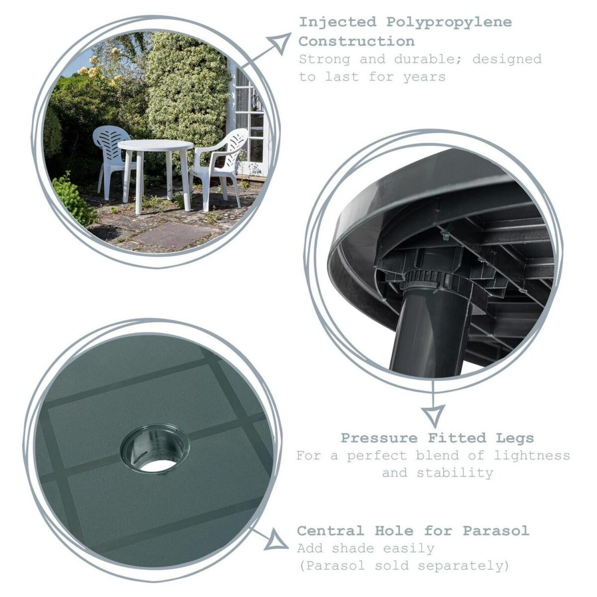 Round Garden Table R 97fa13282c0dbd0bda5b3a6444f7ba07