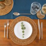 Round Straw Placemats Water Hyacinth Weave Rattan Drinks Mat - Typha - x6 - Image 6