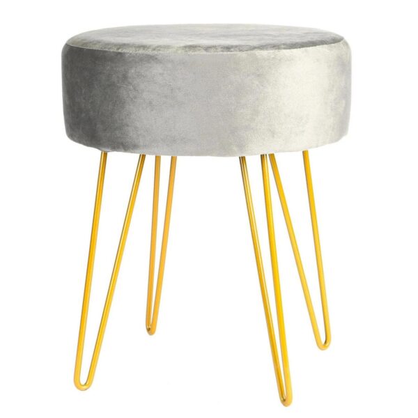 Round Velvet Footsto 51aae596b7e12edc89140067789ed2d1