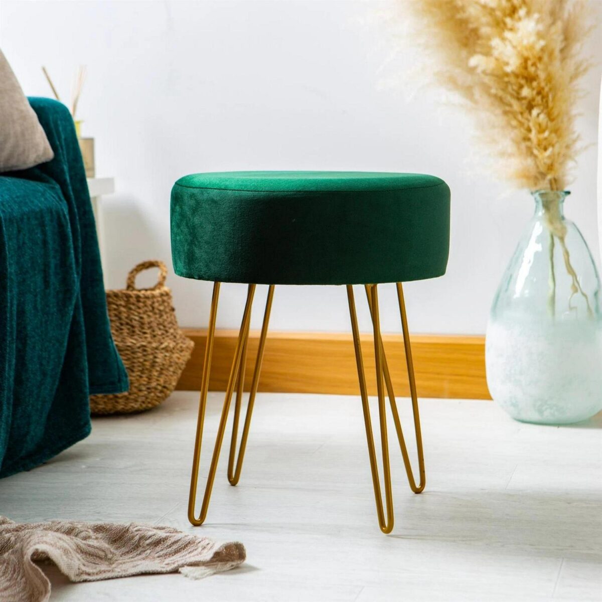 Round Velvet Footsto a54cf800d1341b0055c858ffbf7f1c50