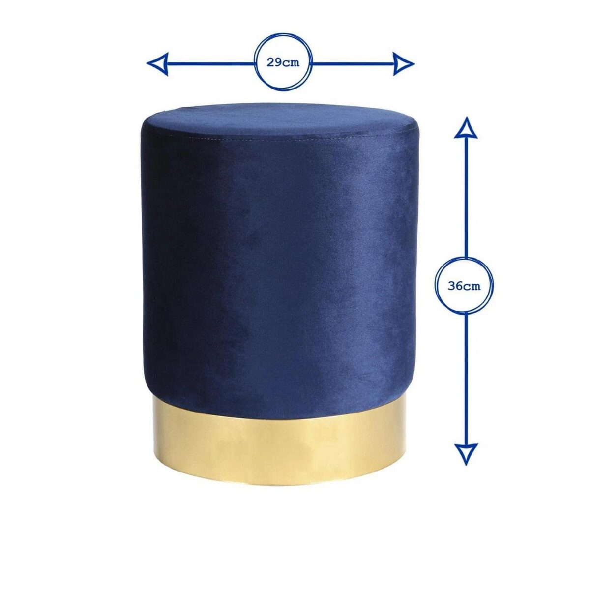 Round Velvet Pouffe 0706824ce52b66176619a9aa8e7376af