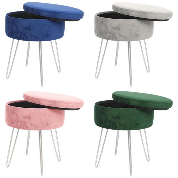 Round Velvet Storage bf4c2fe6b4bff424f88875c1cd80c5d4