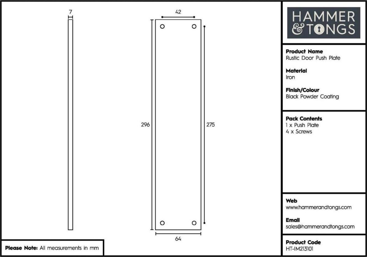 Rustic Door Push Pla 8e571c9d332f398f4156180a8b64f597