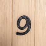 Rustic Iron Numeral - Number 9 Cast Iron Antique House Door Sign H75mm Black - Image 4