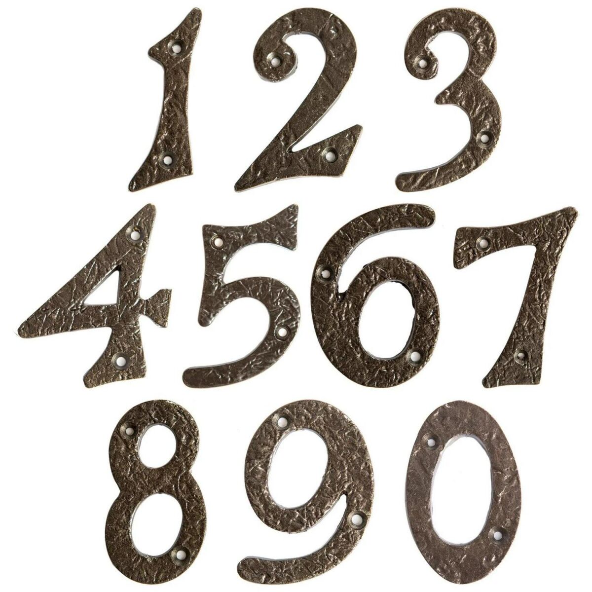 Rustic Iron Numeral 95972660bdc60a61c755a4aceb8adc7b