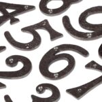 Rustic Iron Numeral - Number 9 Cast Iron Antique House Door Sign H75mm Black - Image 2