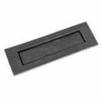 Rustic Letter Plate Cast Iron Antique Door Post Box W255mm x H85mm Black