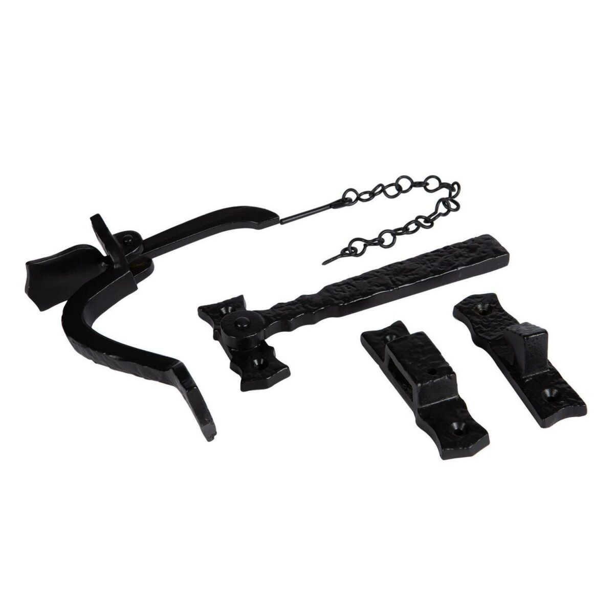 Rustic Suffolk Latch Cast Iron Vintage Cottage Door Thumb Latch H145mm Black - Image 1