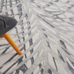 Rustic Textures Ivory and Grey Circle Rug, 160 cm - Image 3