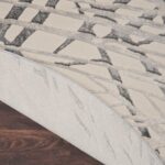Rustic Textures Ivory and Grey Circle Rug, 160 cm - Image 5