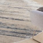 Rustic Textures Rustic Beige and Grey Circle Rug, 160cm - Image 3