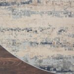 Rustic Textures Rustic Beige and Grey Circle Rug, 160cm - Image 6