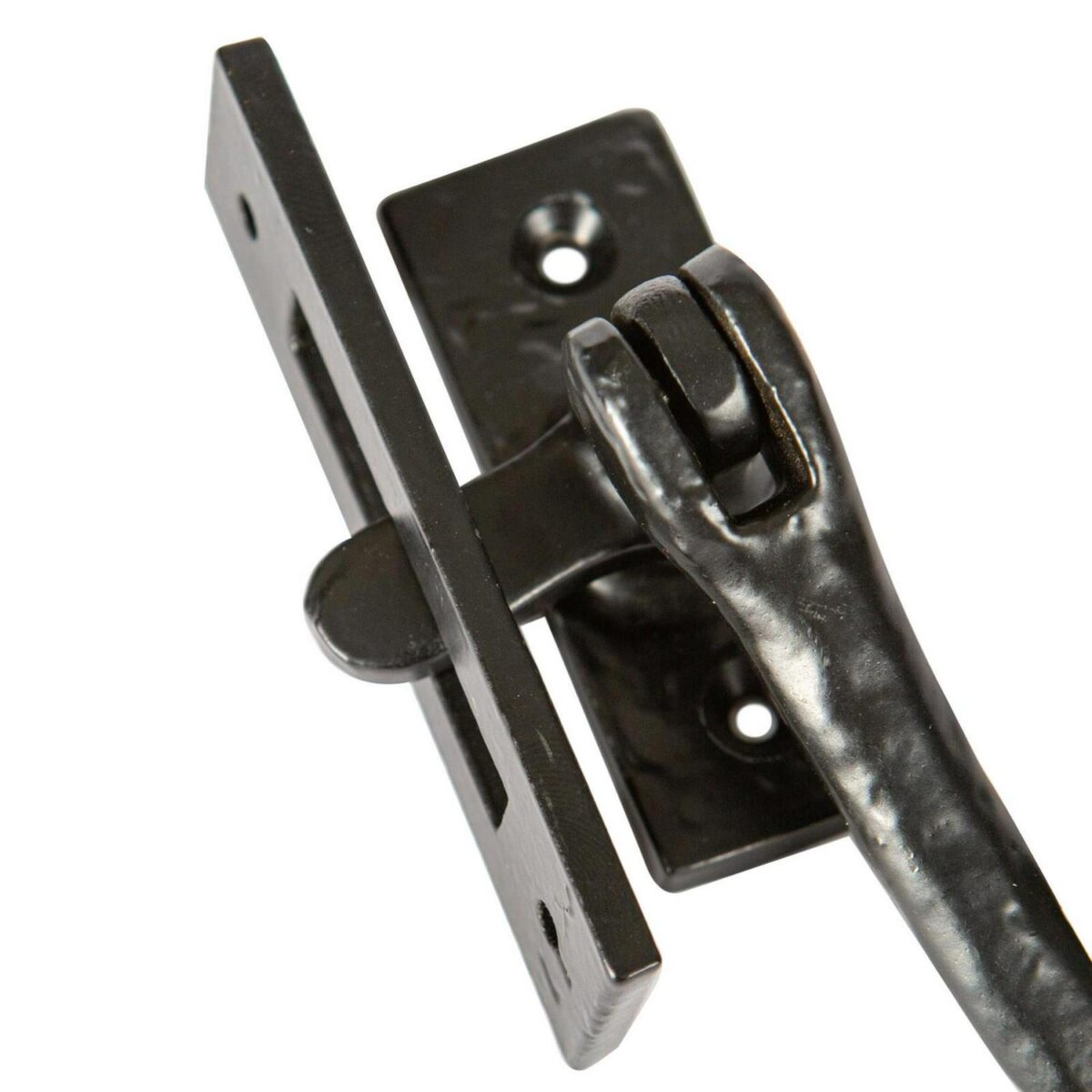 Rustic Window Fastener - Right Handed Cast Iron Antique W45mm x H110mm Black - Image 4