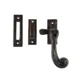 Rustic Window Fastener - Right Handed Cast Iron Antique W45mm x H110mm Black