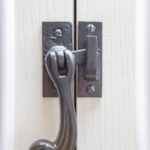 Rustic Window Fastener - Right Handed Cast Iron Antique W45mm x H110mm Black - Image 7
