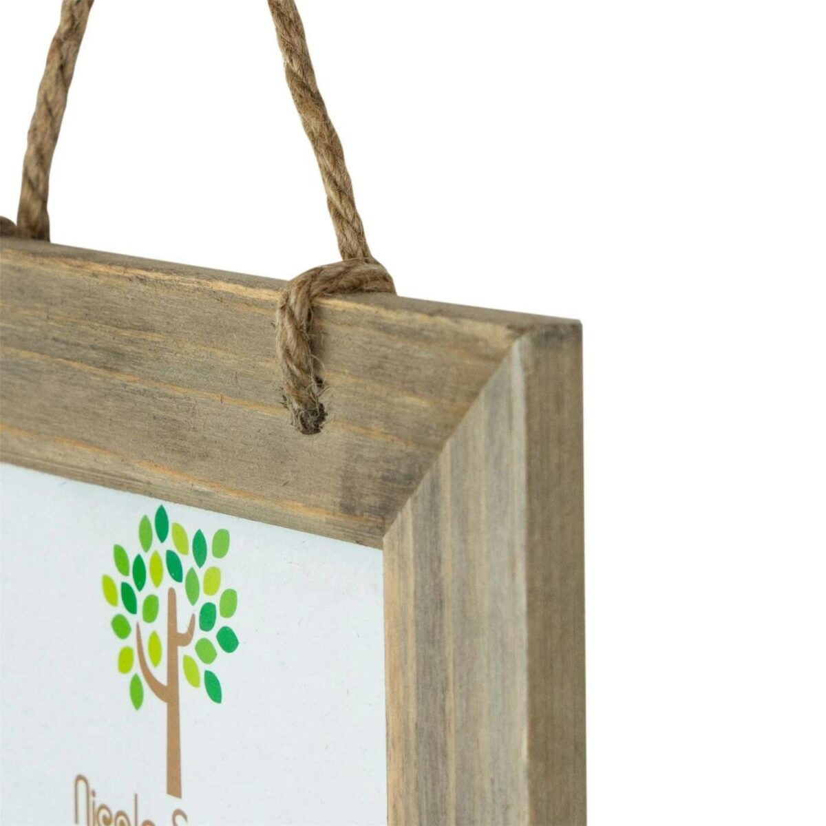 Rustic Wooden Hanging 5 Photo Frame Driftwood Picture Display 6 x 4  Natural - Image 4