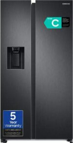 SAMSUNG 8 Series SpaceMax RS68A884CB1/EU American-Style Smart Fridge Freezer - Black Stainless Steel - Image 2