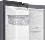 SAMSUNG Bespoke AI Series 7 RS70F66KCTEU American-Style Fridge Freezer - Silver - Image 3