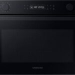 SAMSUNG Bespoke Series 4 NQ5B4553FBK/U4 Built-in Compact Combination Microwave - Black Glass