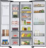 SAMSUNG Series 8 SpaceMax RS68A884CSL/EU American-Style Smart Fridge Freezer - Silver - Image 3