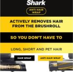 SHARK Anti Hair Wrap HZ500UK Bagless Vacuum Cleaner - Charcoal Grey and Purple - Image 3