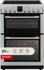SHARP KF-66DDVDD04IM1K-EN 60 cm Electric Ceramic Cooker - Inox