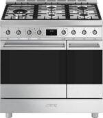 SMEG C92GPX2 90 cm Dual Fuel Range Cooker - Stainless Steel