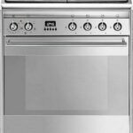 SMEG SUK61MX9 60 cm Dual Fuel Cooker - Stainless Steel