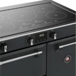STOVES Richmond 90Ei Electric Induction Range Cooker - Anthracite and Chrome - Image 9
