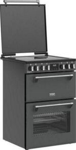 STOVES Richmond Deluxe 60Ei Electric Induction Mini Range Cooker - Anthracite and Chrome - Image 4