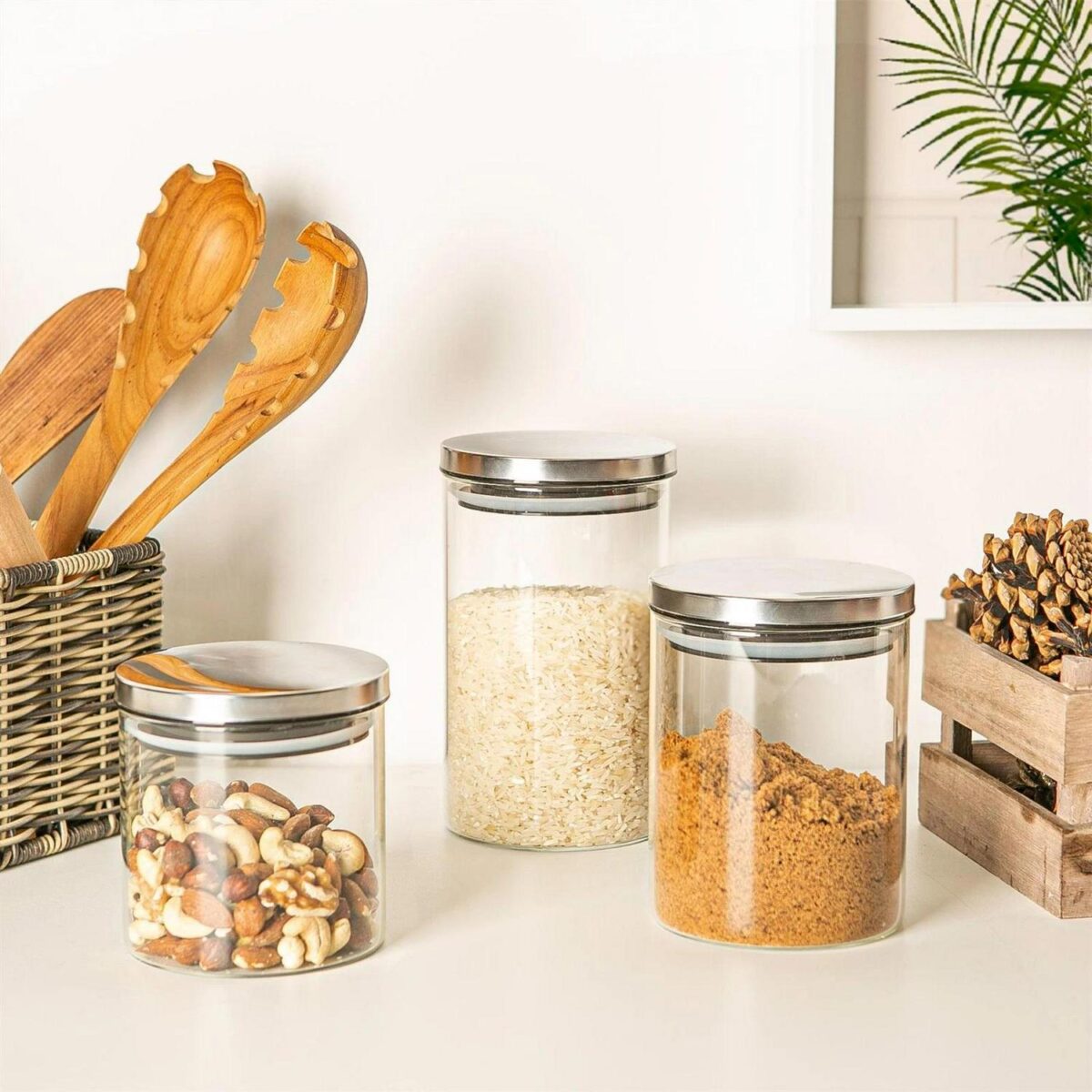 Scandi Storage Jar a b71cd22162f9e5e1f1db1e3e7db17253