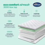 Silentnight AirMesh 3000 Pocket Boxtop Mattress and Slate Grey Full Ottoman Divan in 3 Sizes - Image 4