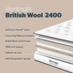 Silentnight British Wool 2400 Pocket Mattress and Slate Grey Full Ottoman Divan in 3 Sizes - Image 4