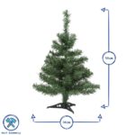 Silver Christmas Tree Xmas Artificial Traditional Pine With Stand 2ft 60cm - Image 3