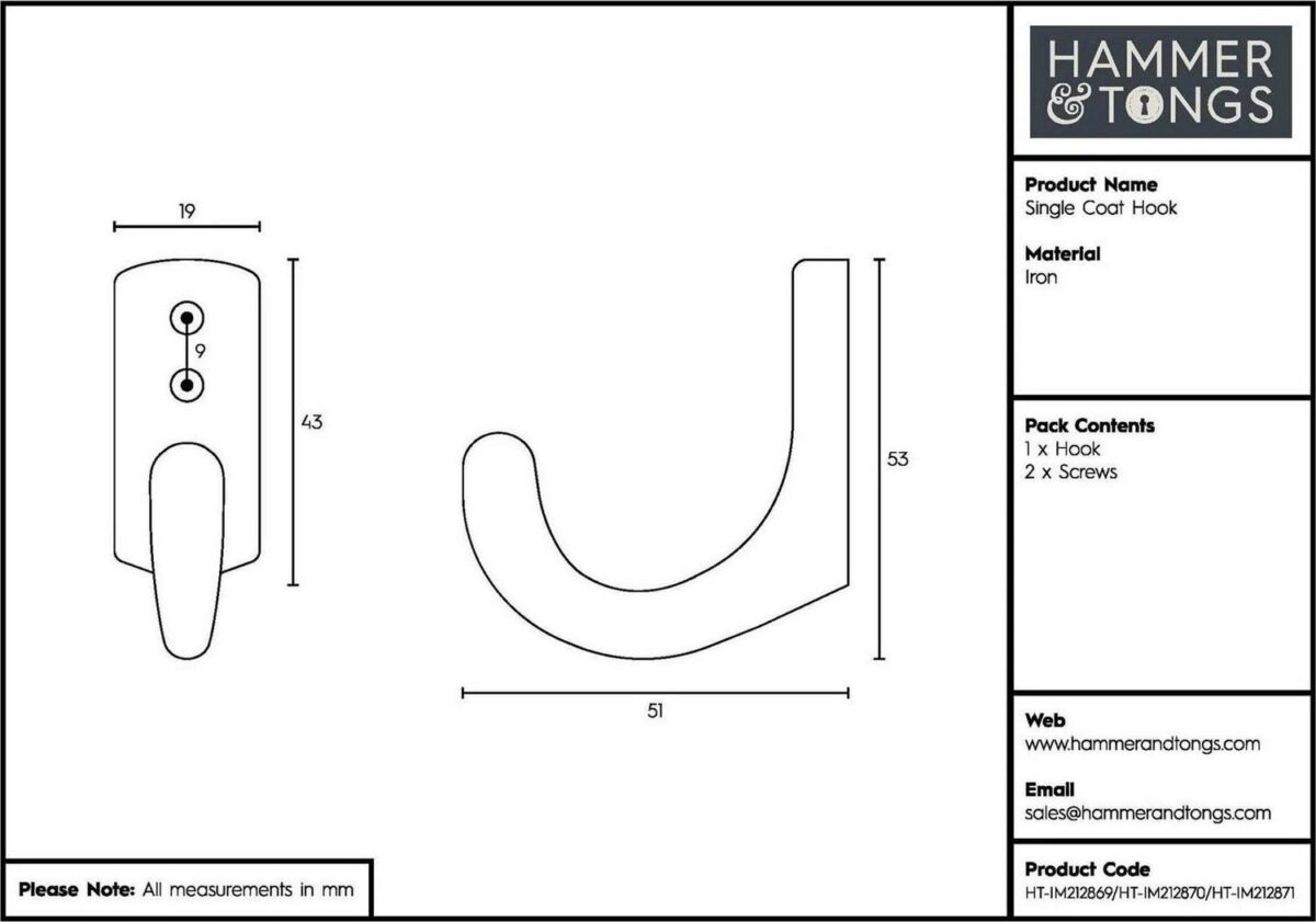 Single Coat Hook Cas 913ccd981cb26266095c6d947879396f