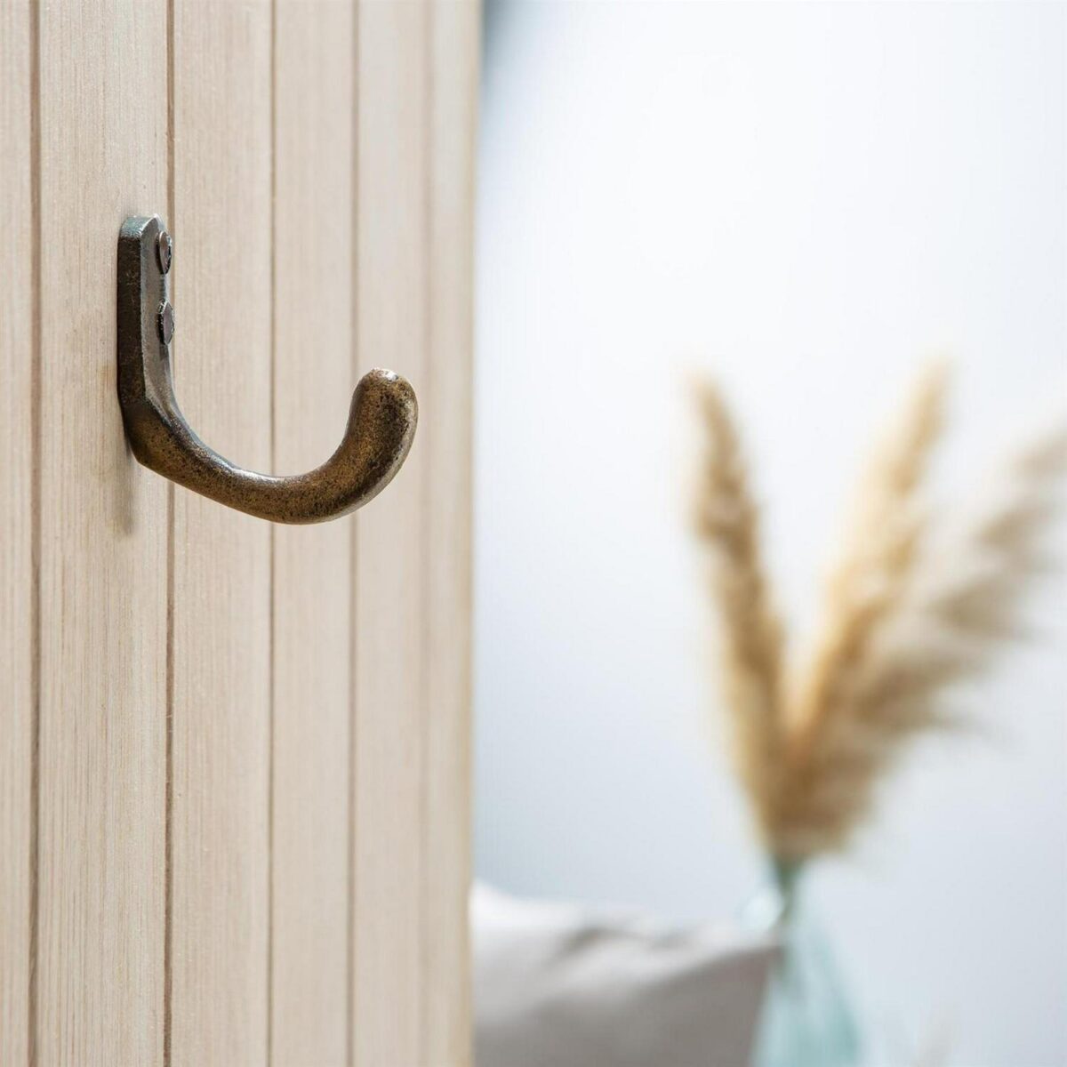 Single Coat Hook Cast Iron Antique Vintage Style Hooks W20mm x H55mm Black - Image 5